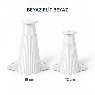 Beyaz Elit Beyaz Mobilya Ayağı — Ürünler — EMKA Ayak