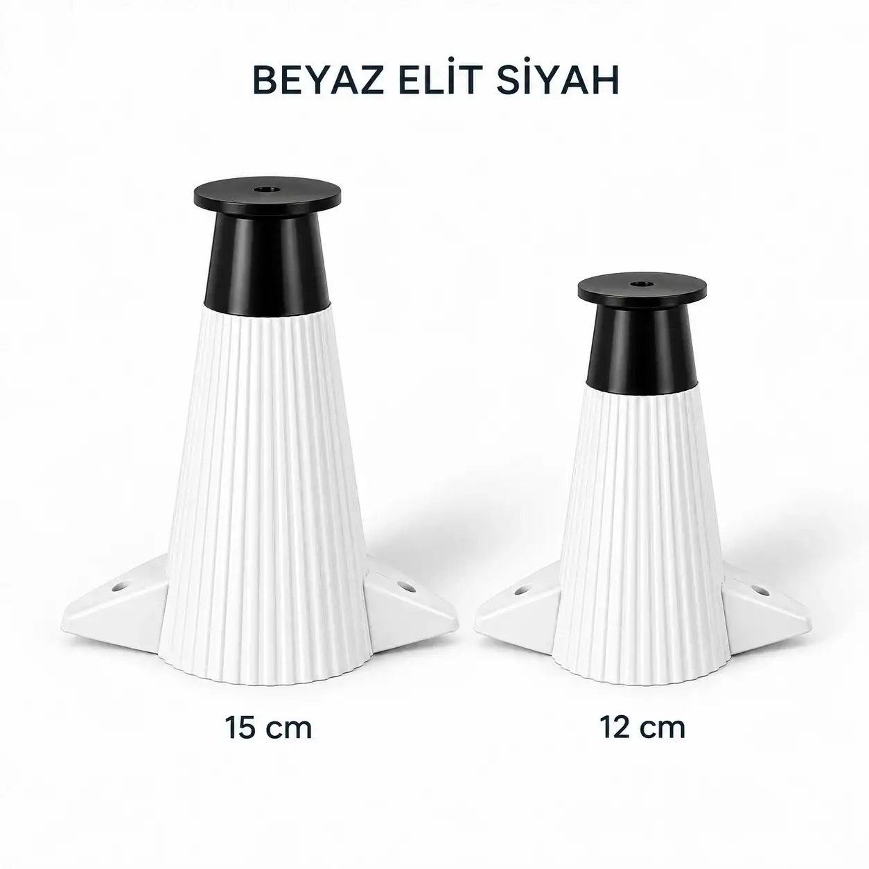 Beyaz Elit Siyah Mobilya Ayağı — Ürünler — EMKA Ayak