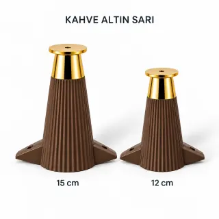 Kahve Altın Sarı Elit Mobilya Ayağı — Ürünler — EMKA Ayak