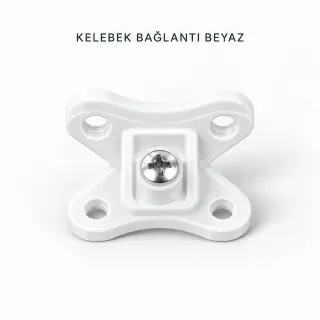 Kelebek Bağlantı Beyaz — Ürünler — EMKA Ayak