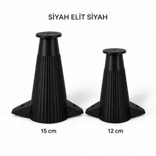 Siyah Elit Siyah Mobilya Ayağı — Ürünler — EMKA Ayak