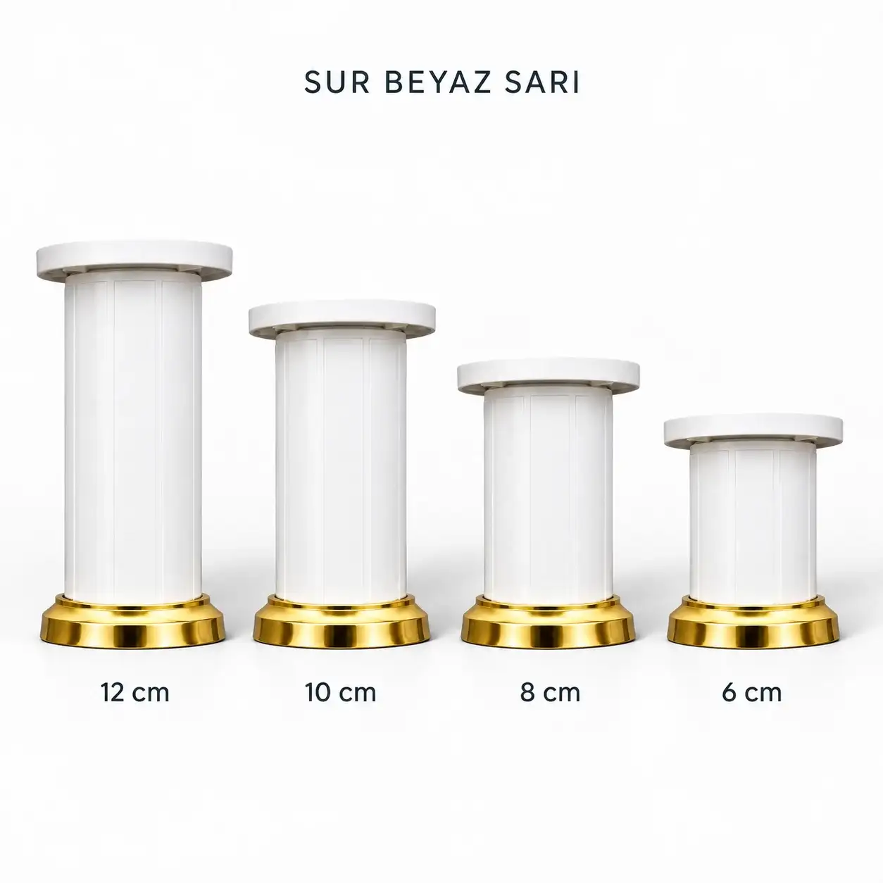Sur Beyaz Sarı Mobilya Ayağı — Ürünler — EMKA Ayak