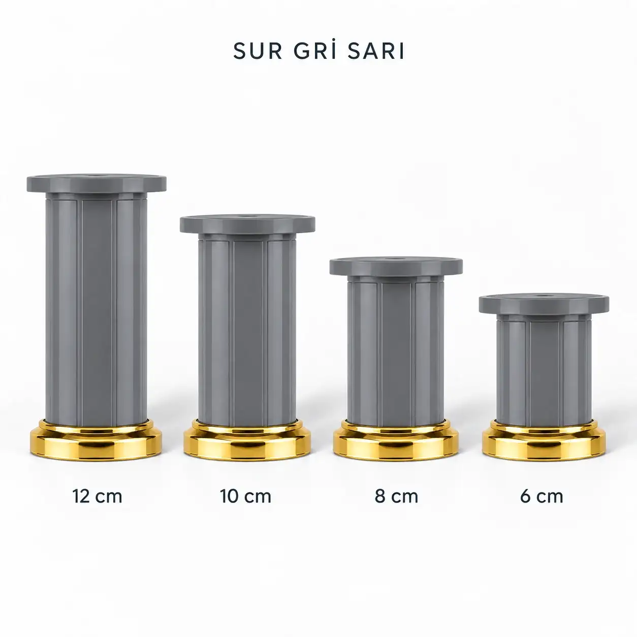 Sur Gri Sarı Mobilya Ayağı — Ürünler — EMKA Ayak