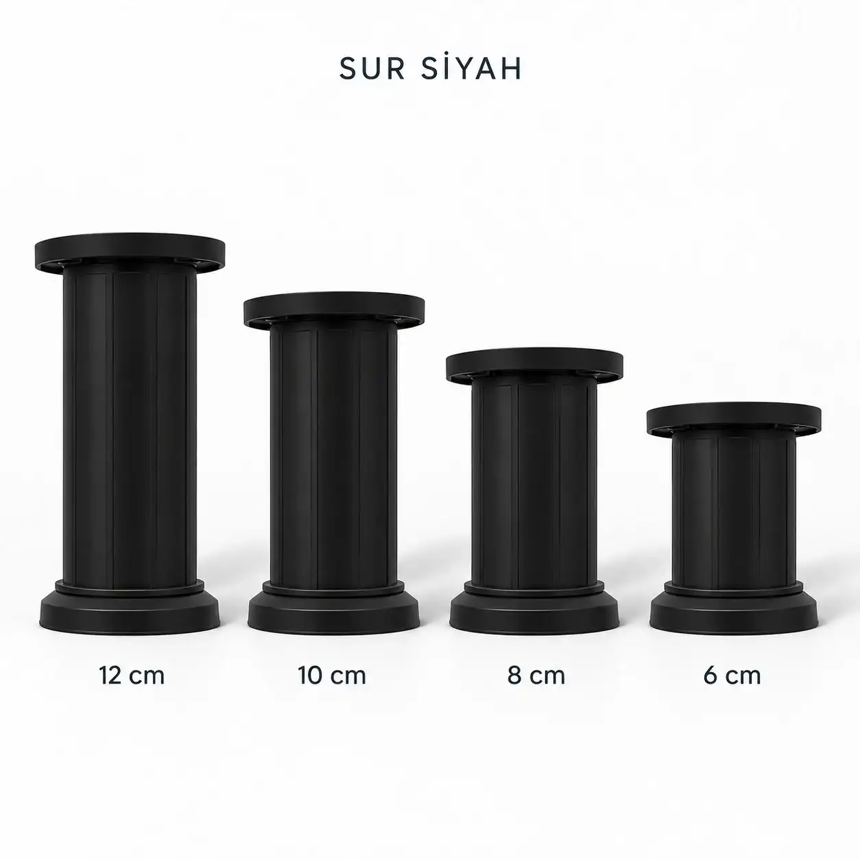 Sur Siyah Mobilya Ayağı — Ürünler — EMKA Ayak