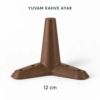 Yuvam Kahve Mobilya Ayağı 12 cm — Ürünler — EMKA Ayak